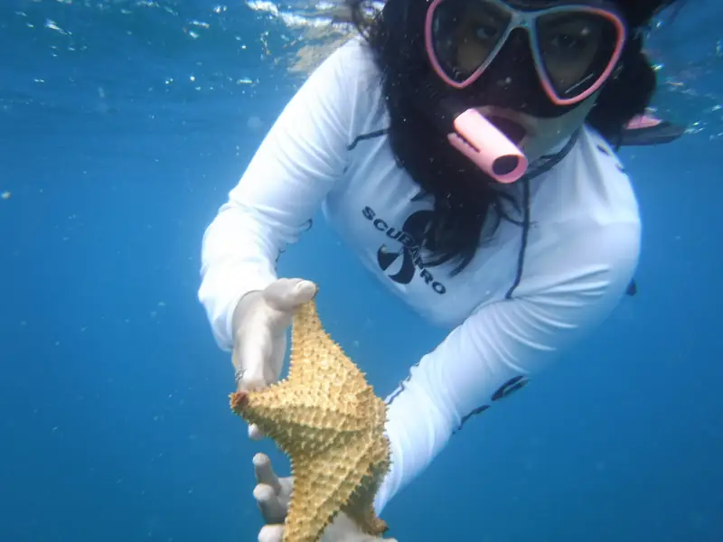 Turquoise Caribbean water off Puerto Rico east coast for group boat charters