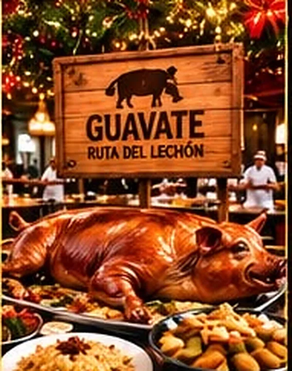 Lechón asado with arroz con gandules and pasteles at a Guavate lechonera on the Ruta del Lechón, Cayey